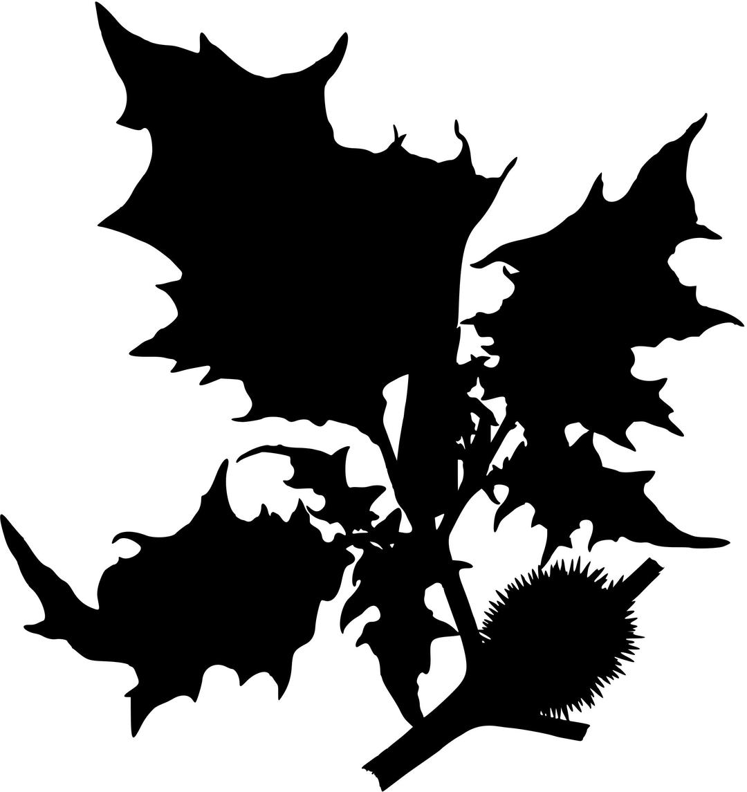 Devil's snare (silhouette) png transparent