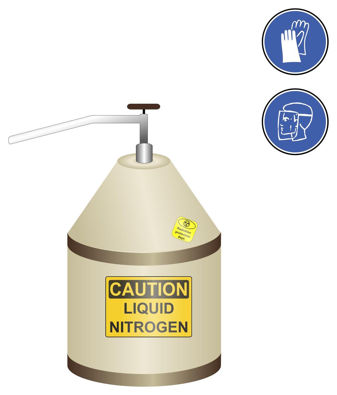 Dewar flask with liquid nitrogen png transparent