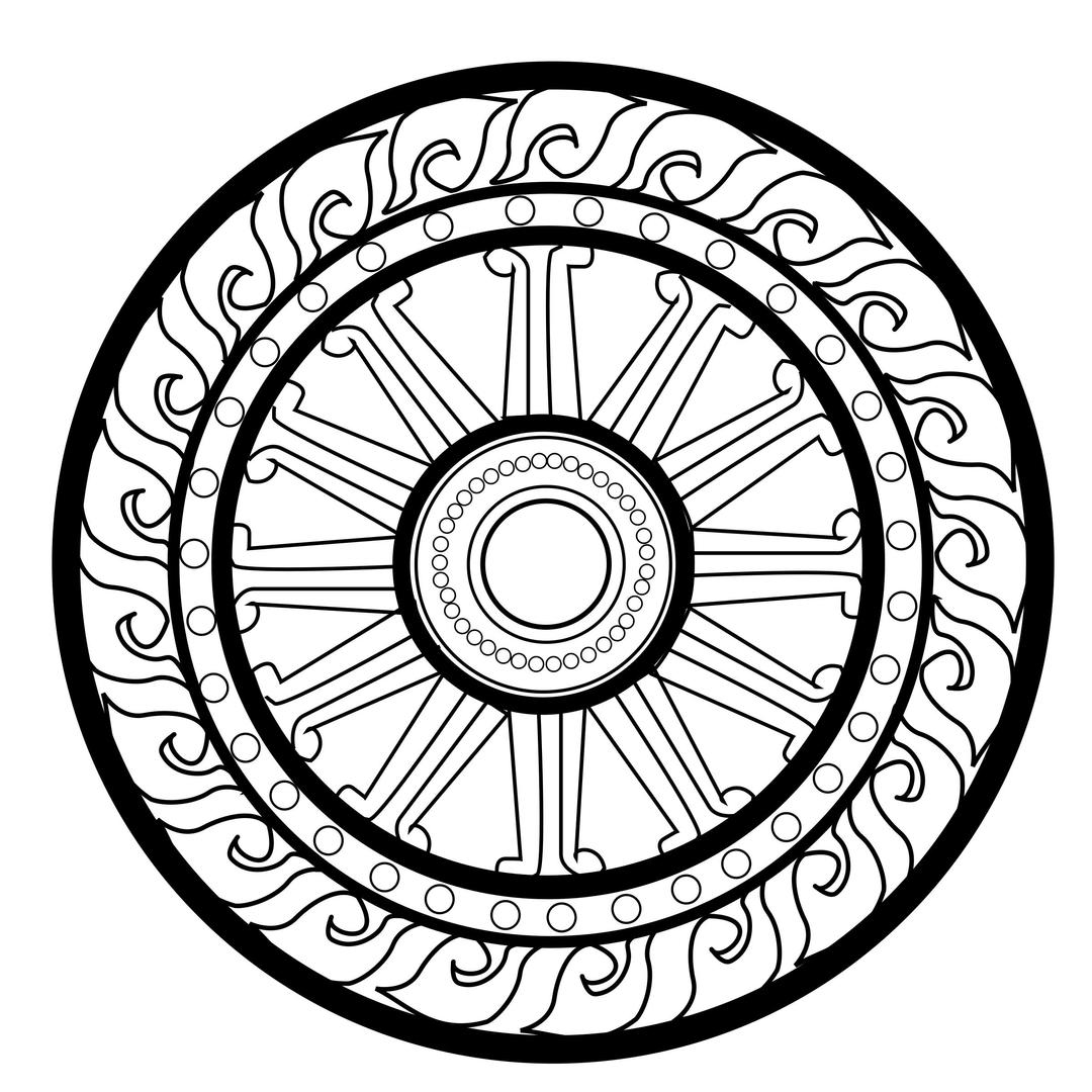 dhama wheel png transparent