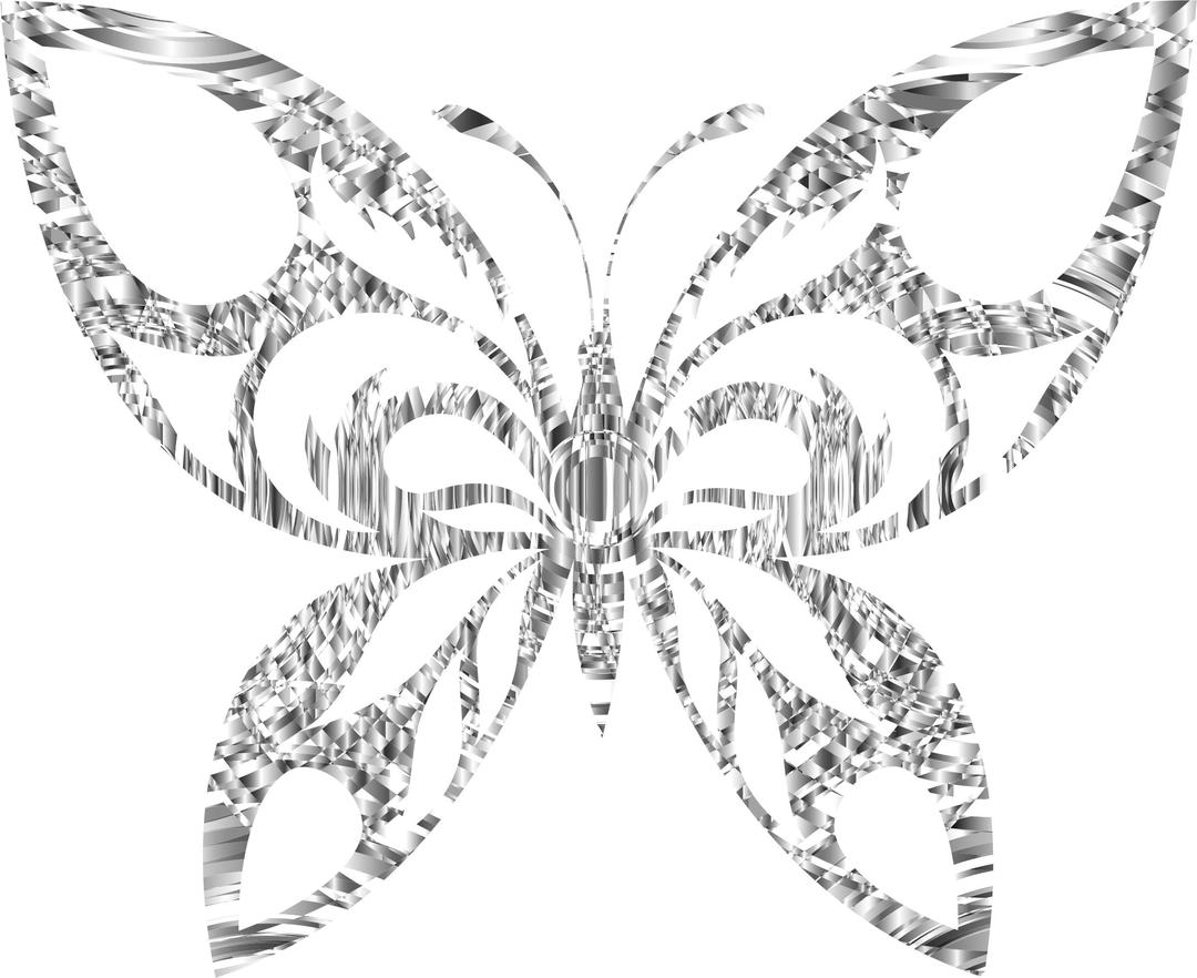 Diamond Tribal Butterfly Silhouette png transparent