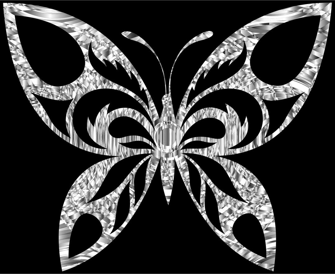 Diamond Tribal Butterfly Silhouette With Background png transparent