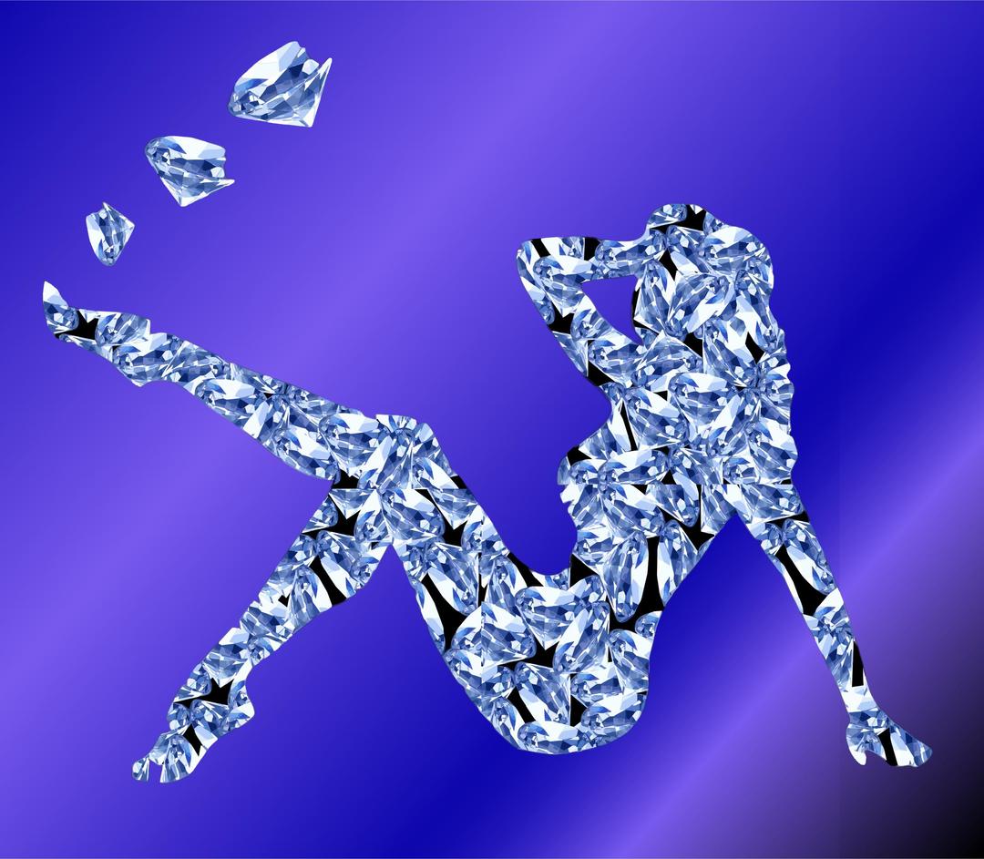 Diamond Woman With Background png transparent