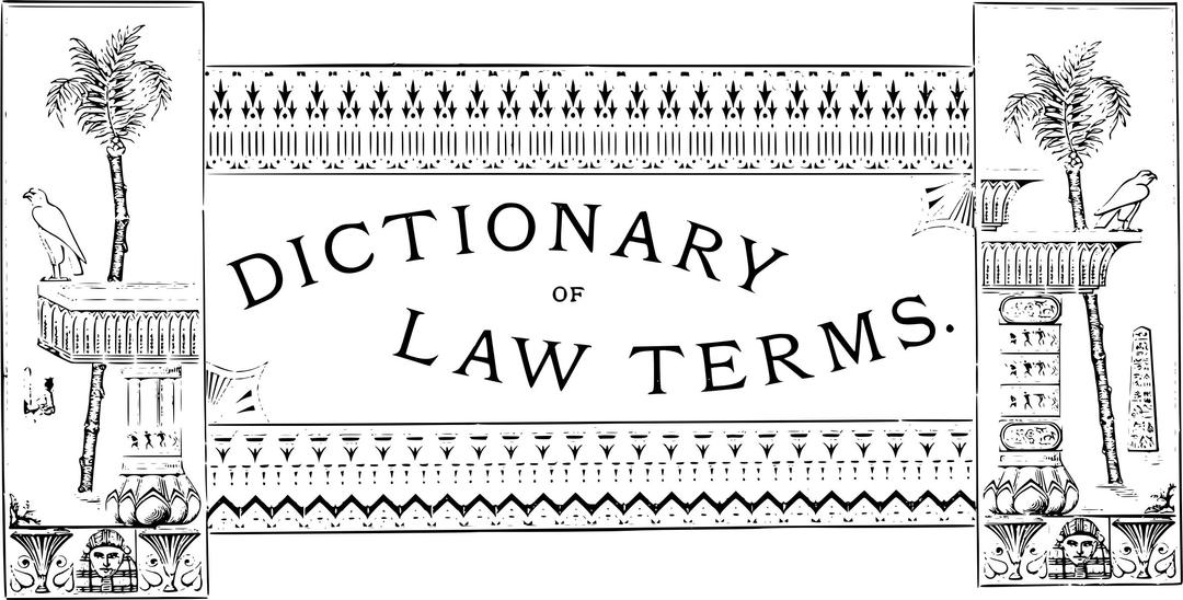 Dictionary of Law Terms Label png transparent