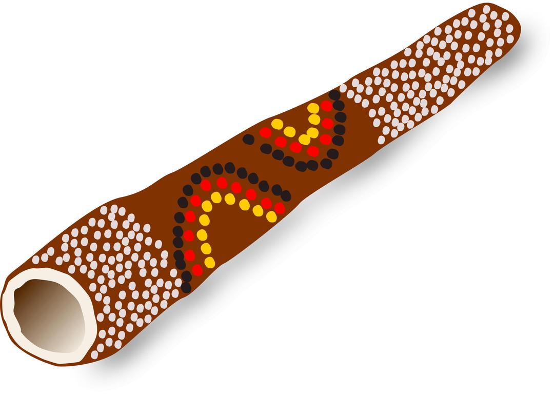 Didgeridoo, Australian traditional music instrument png transparent