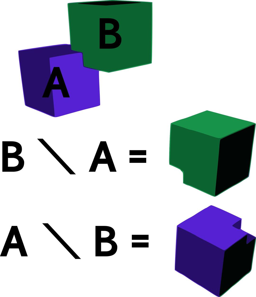 Difference of Two Cubes png transparent