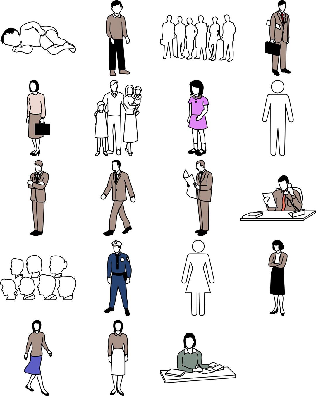different people icons png transparent