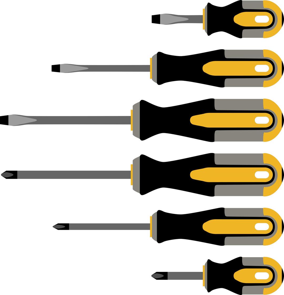 Different screwdrivers png transparent