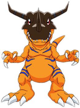 Digimon Character Greymon Front View png transparent