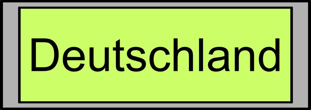 Digital Display with "Deutschland" text png transparent