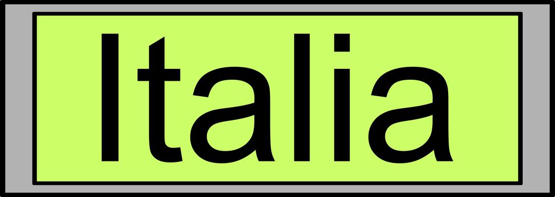 Digital Display with "Italia" text png transparent