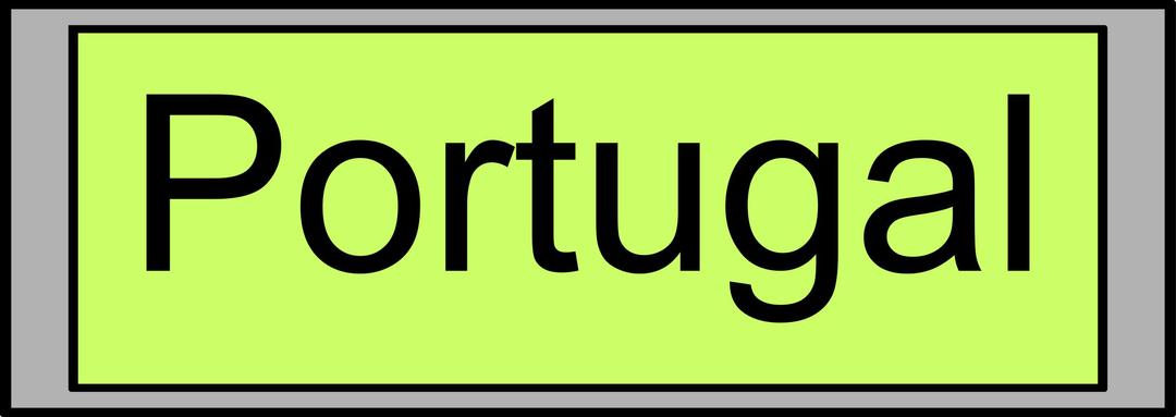 Digital Display with "Portugal" text png transparent