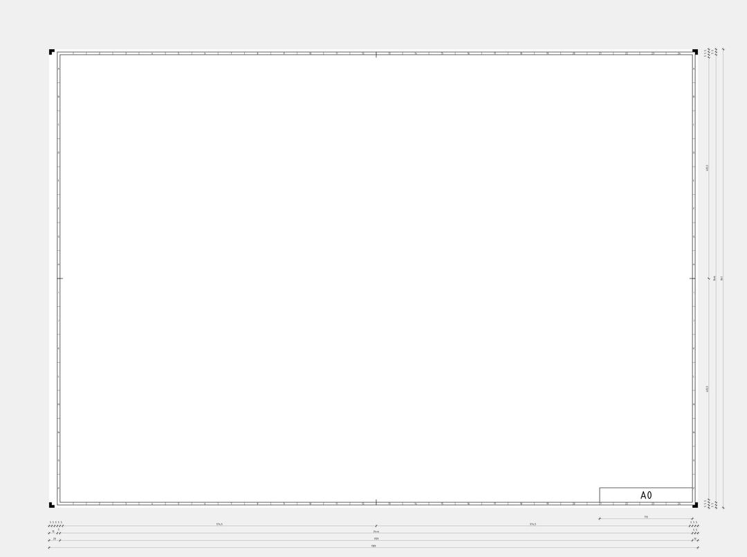 DIN A0 technical drawing format png transparent