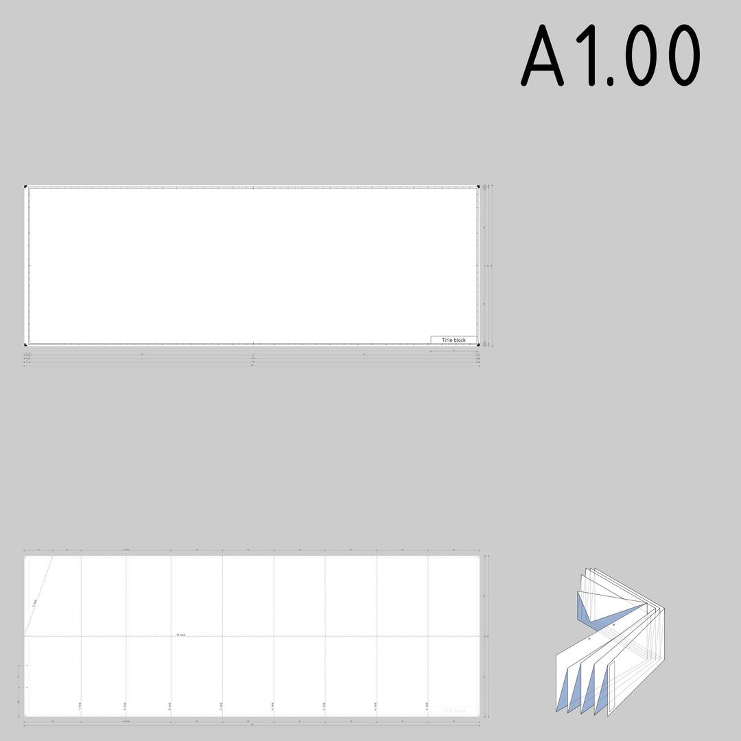 DIN A1.00 technical drawing format and folding png transparent