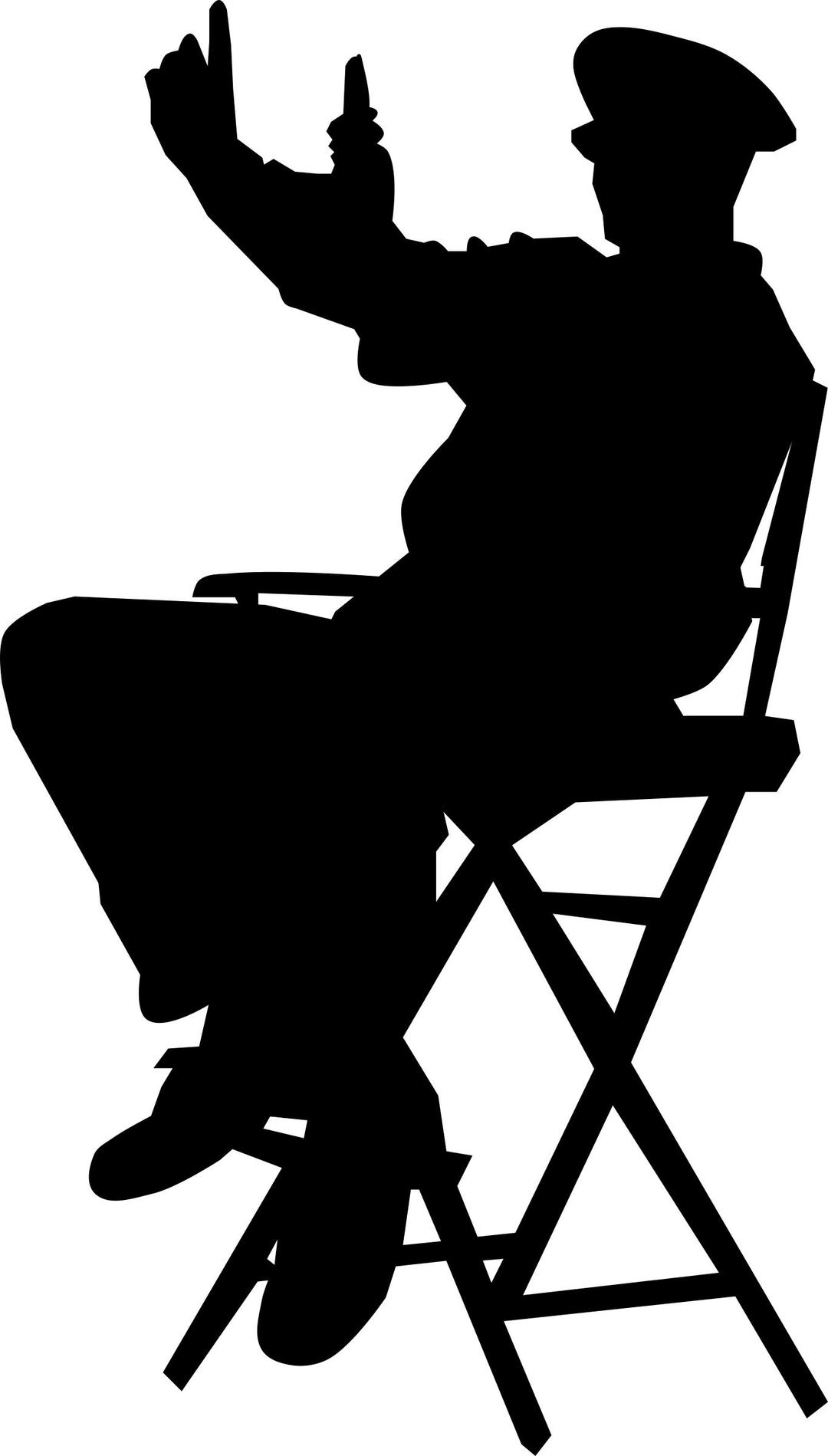 Director in Chair png transparent