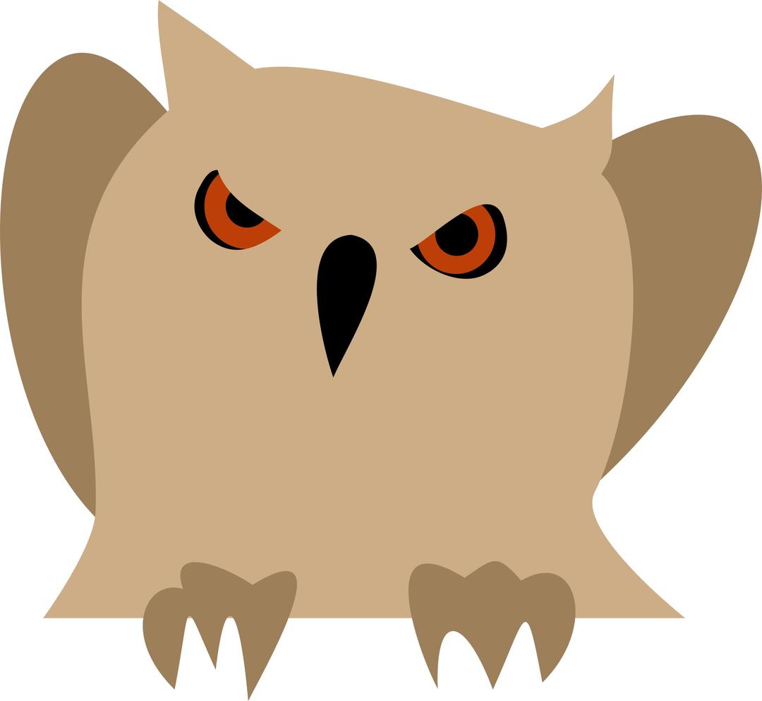 Disappointed owl png transparent