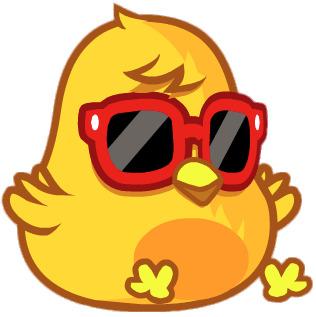 DJ Quack the Disco Duckie Looking To the Right png transparent