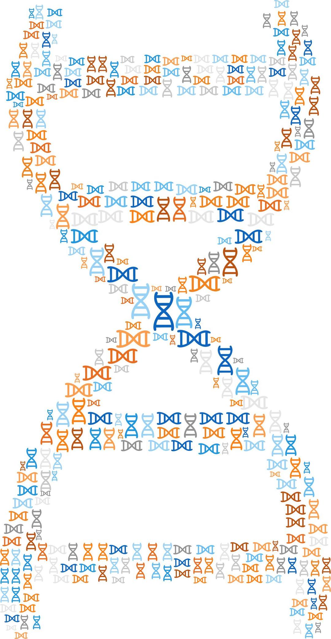 DNA Helix Fractal No Background png transparent