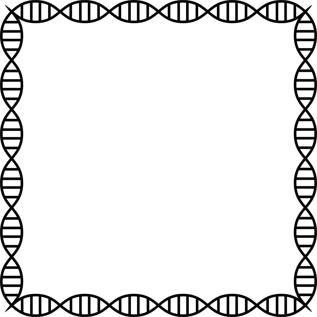 DNA Helix Frame 2 png transparent