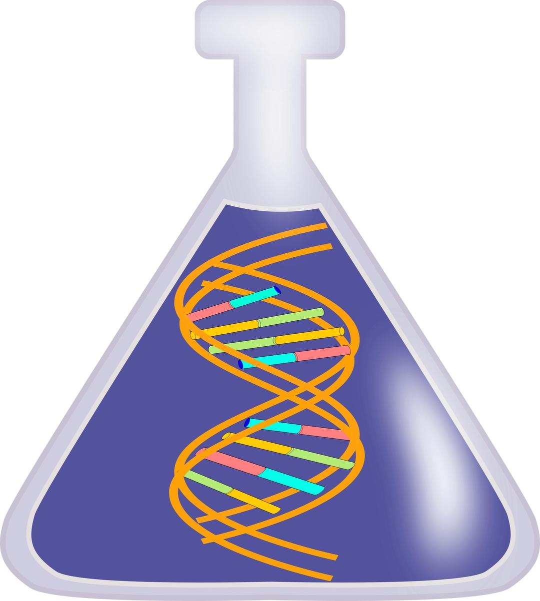 DNA in a bottle png transparent