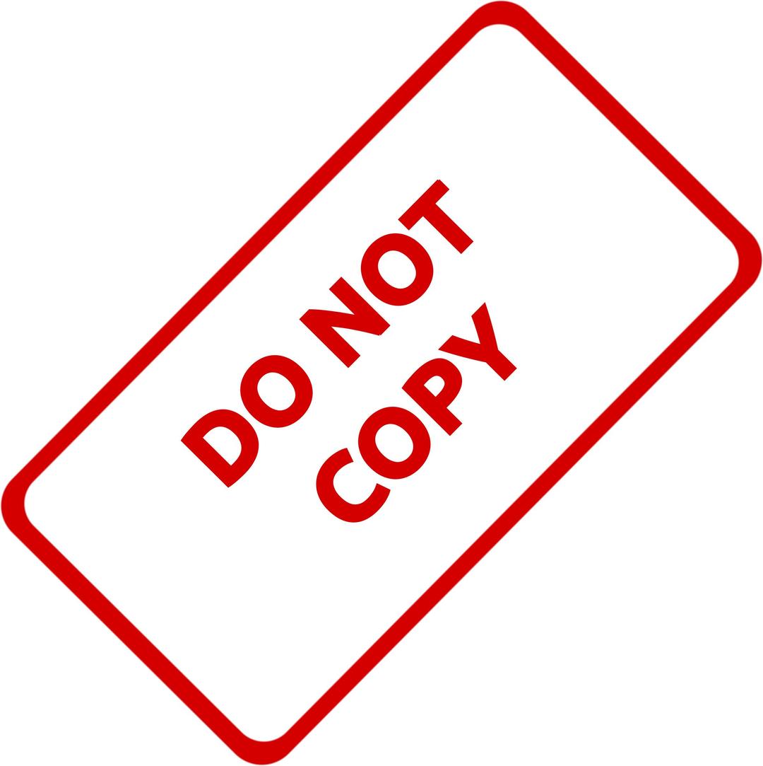 Do Not Copy Business Stamp 1 png transparent