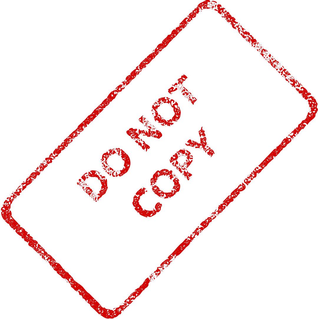Do Not Copy Business Stamp 2 png transparent