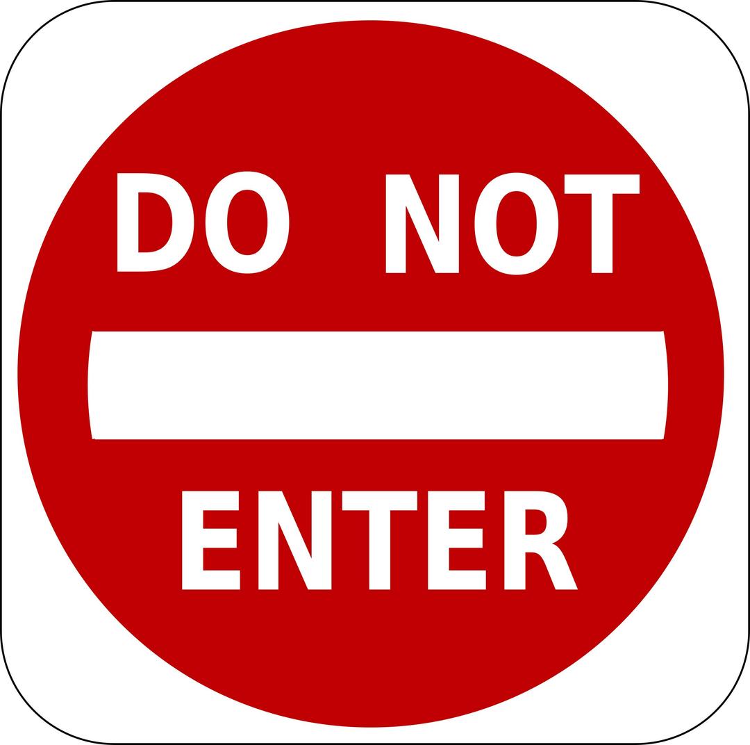 Do Not Enter sign png transparent