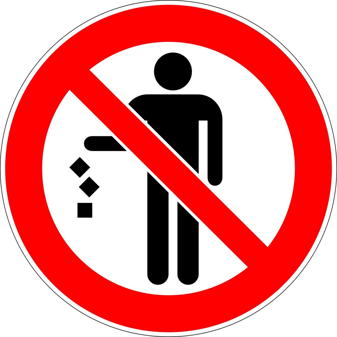 Do not litter png transparent