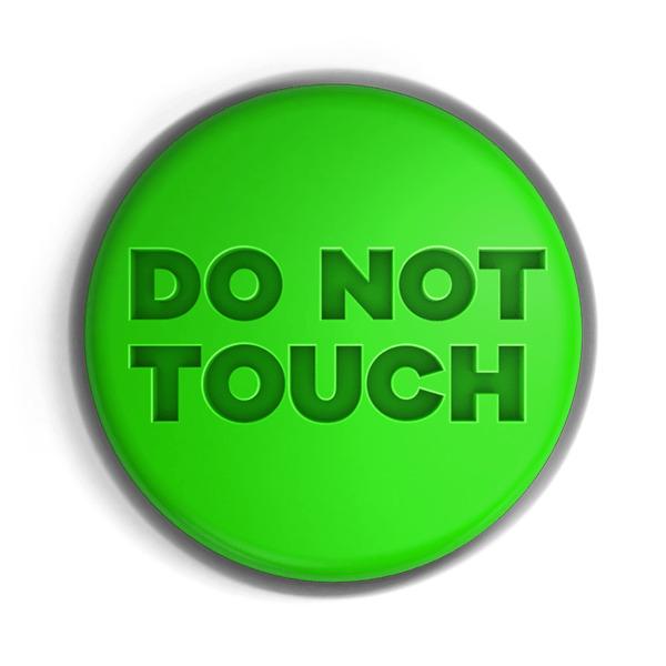 Do Not Touch Button png transparent