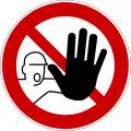 Do Not Touch Workplace International Symbol png transparent