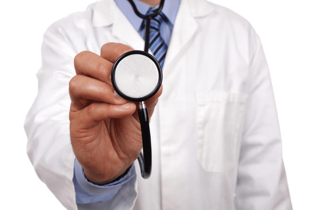 Doctor Holding Stethoscope png transparent