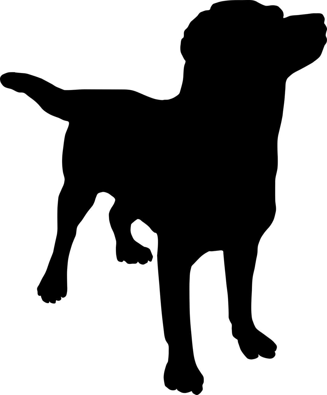 Dog silhouette png transparent