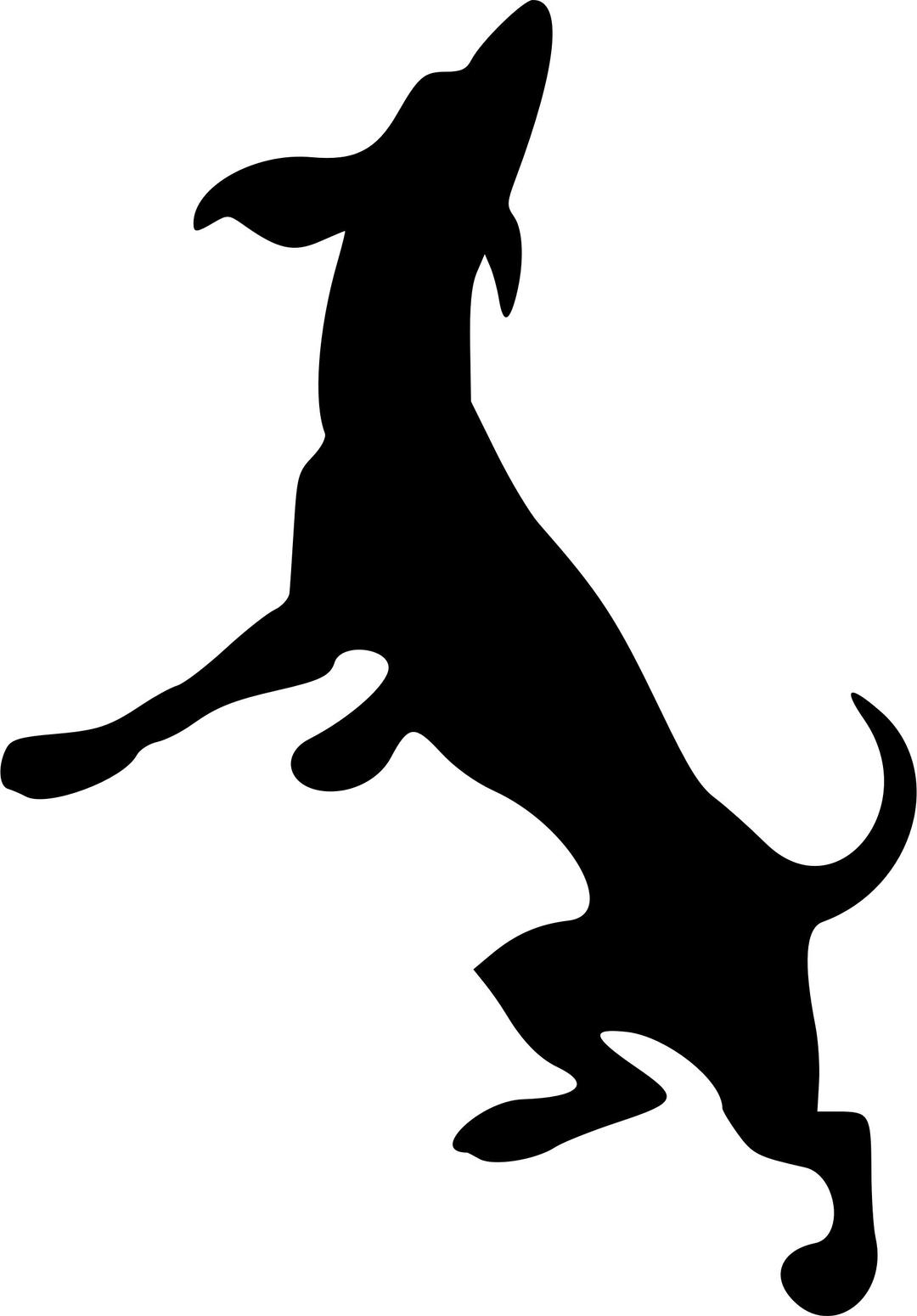 Dog silhouette 3 png transparent