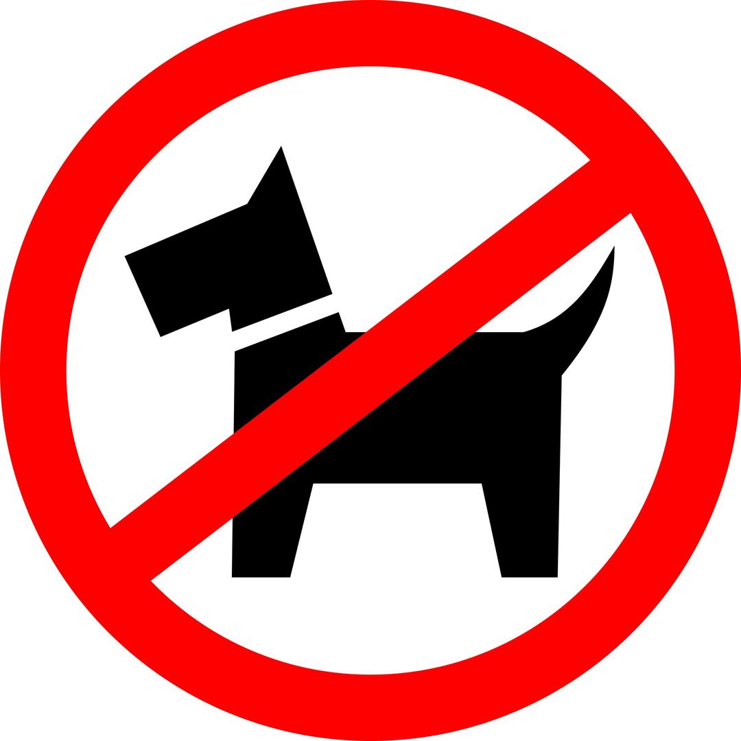 Dog walking is prohibited png transparent