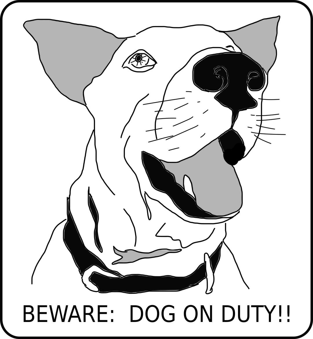Dog(On Duty) png transparent