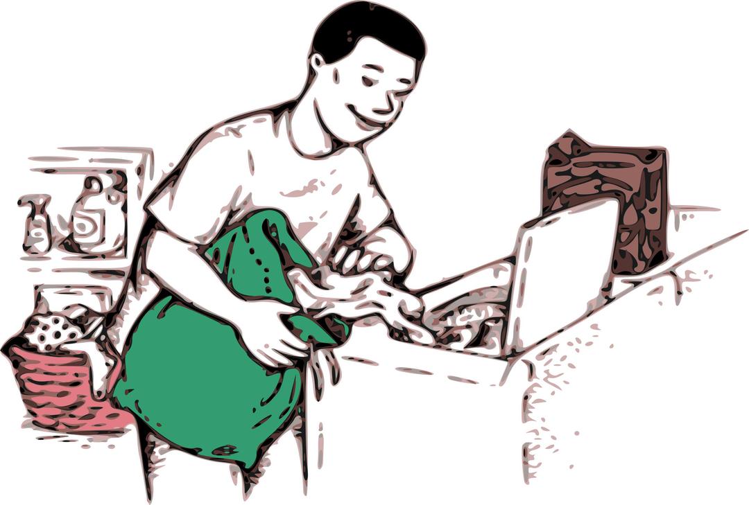 Doing the Laundry png transparent