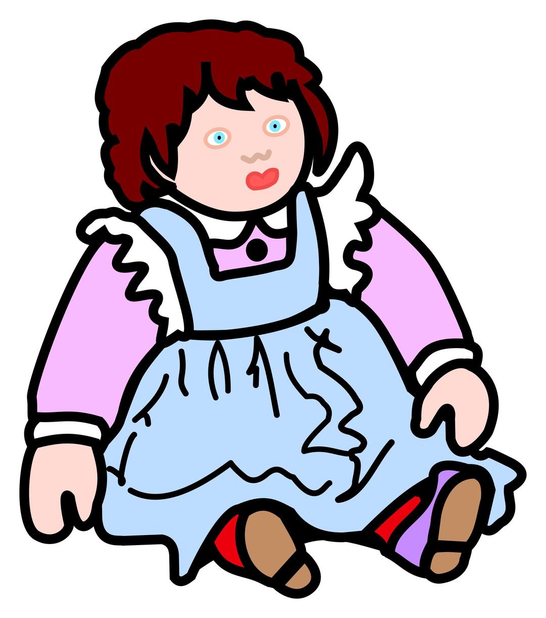 doll - coloured png transparent