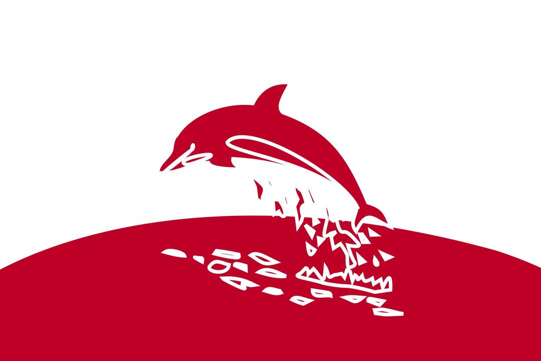 dolphin red png transparent