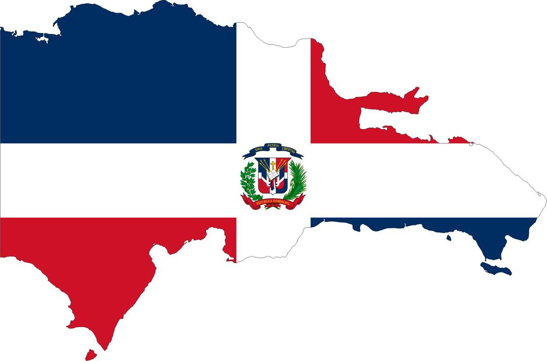 Dominican Republic Map Flag png transparent