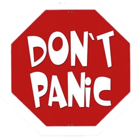 Don't Panic Red Sign png transparent