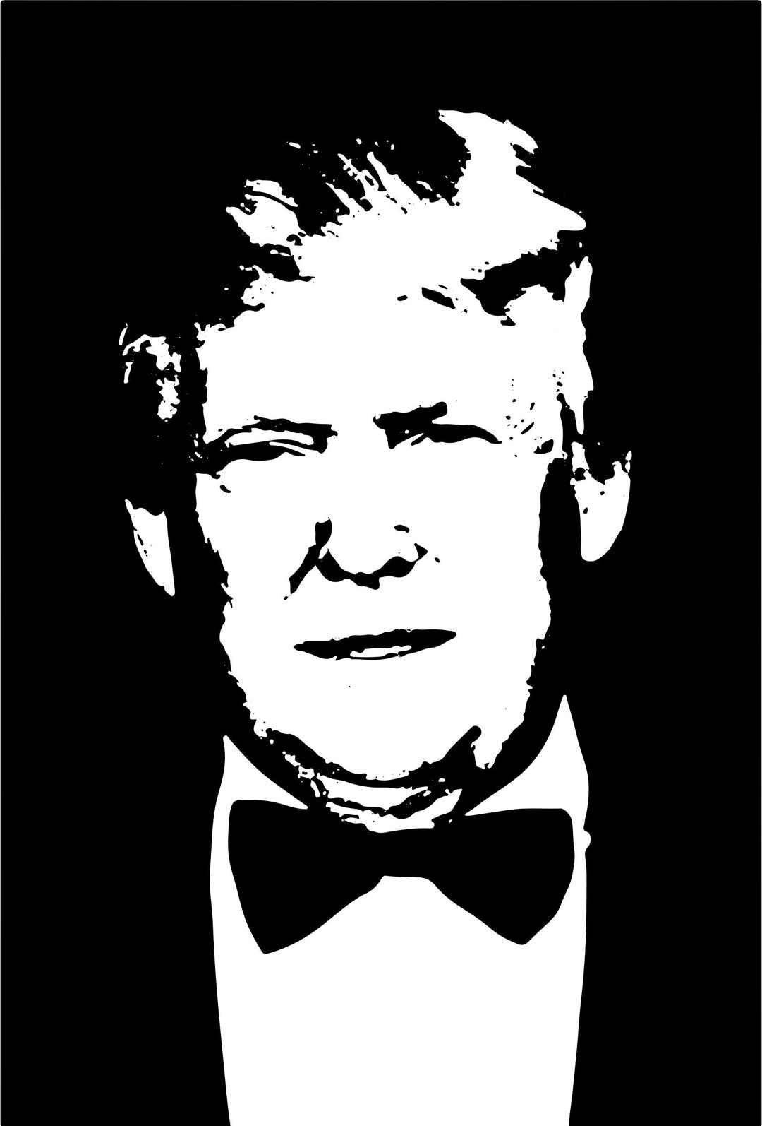 Donald Trump April 2015 Silhouette png transparent