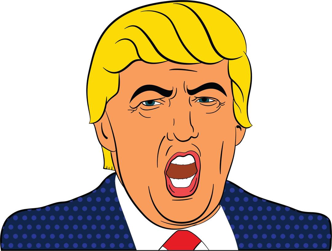 Donald Trump Cartoon 2 png transparent