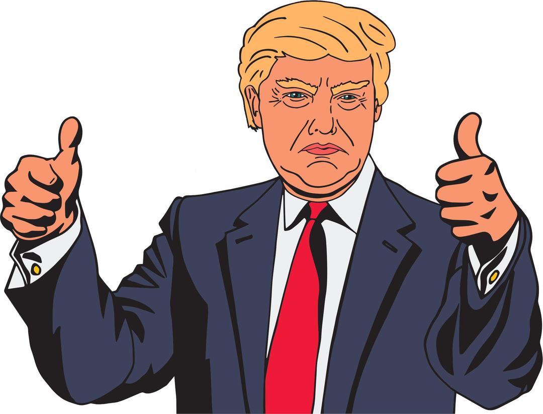 Donald Trump Cartoon 3 png transparent