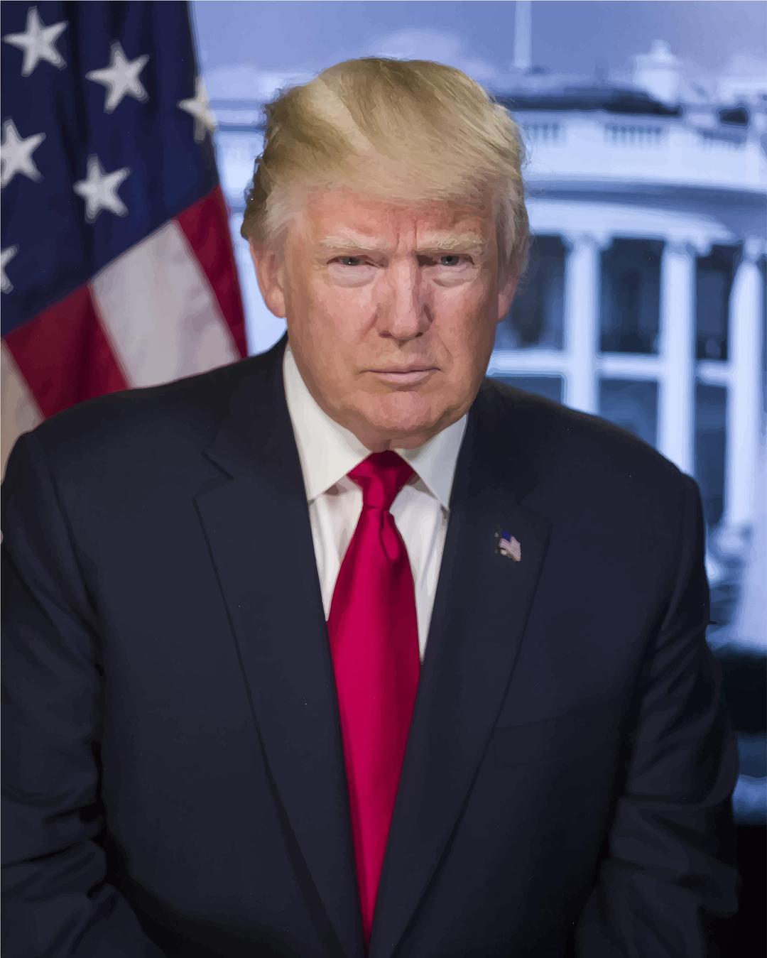 Donald Trump Official White House Photograph png transparent