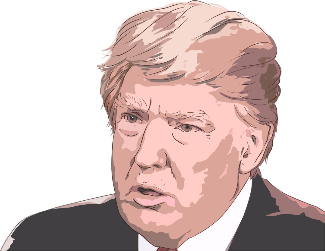 Donald Trump Portrait 3 png transparent