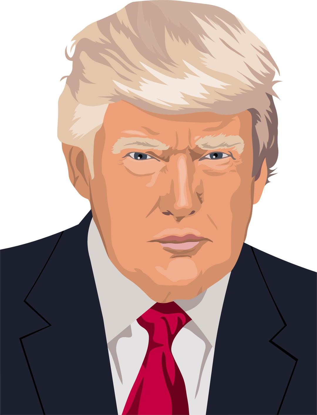 Donald Trump Portrait By Heblo png transparent