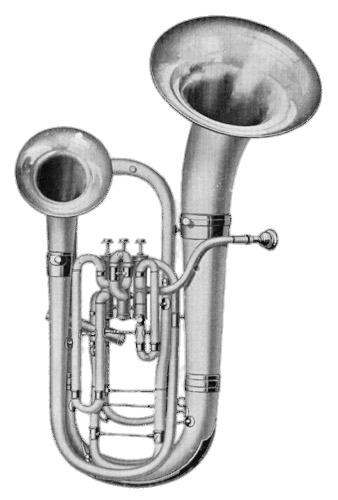 Double Bell Euphonium Drawing png transparent