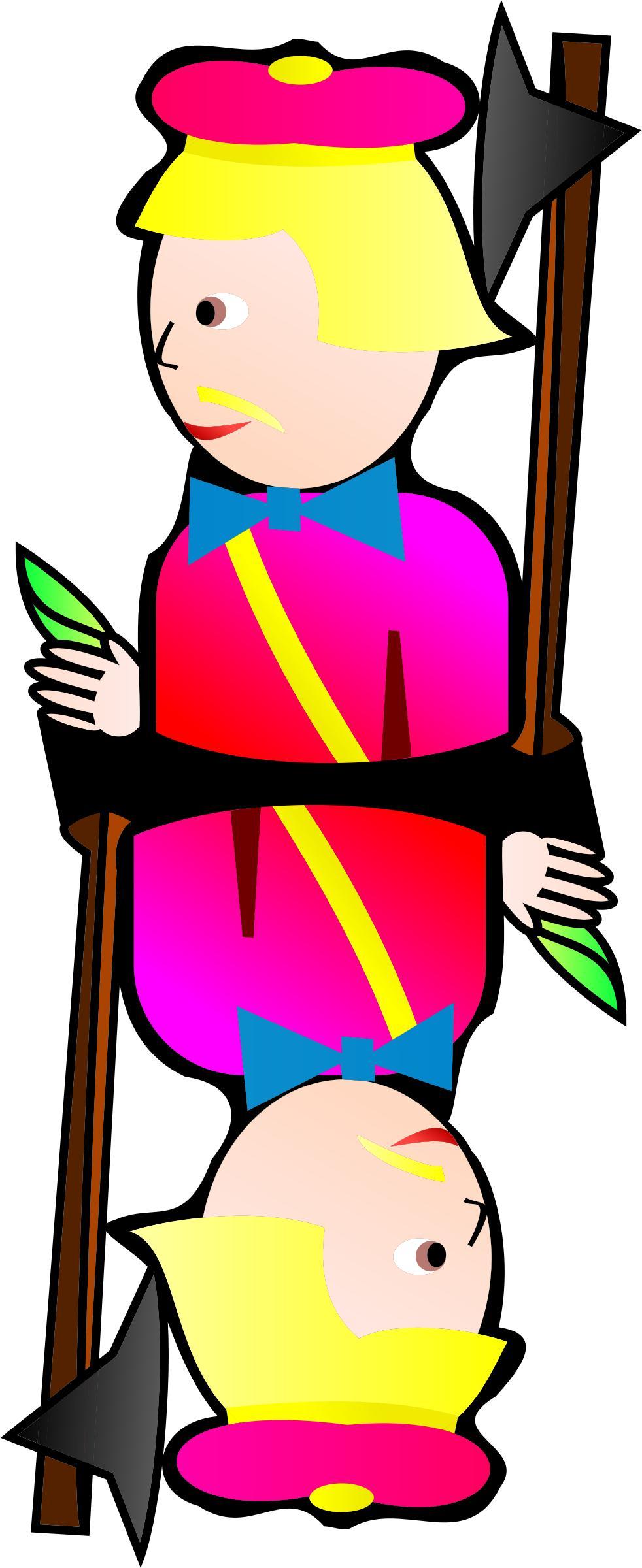 Double Jack of Hearts png transparent