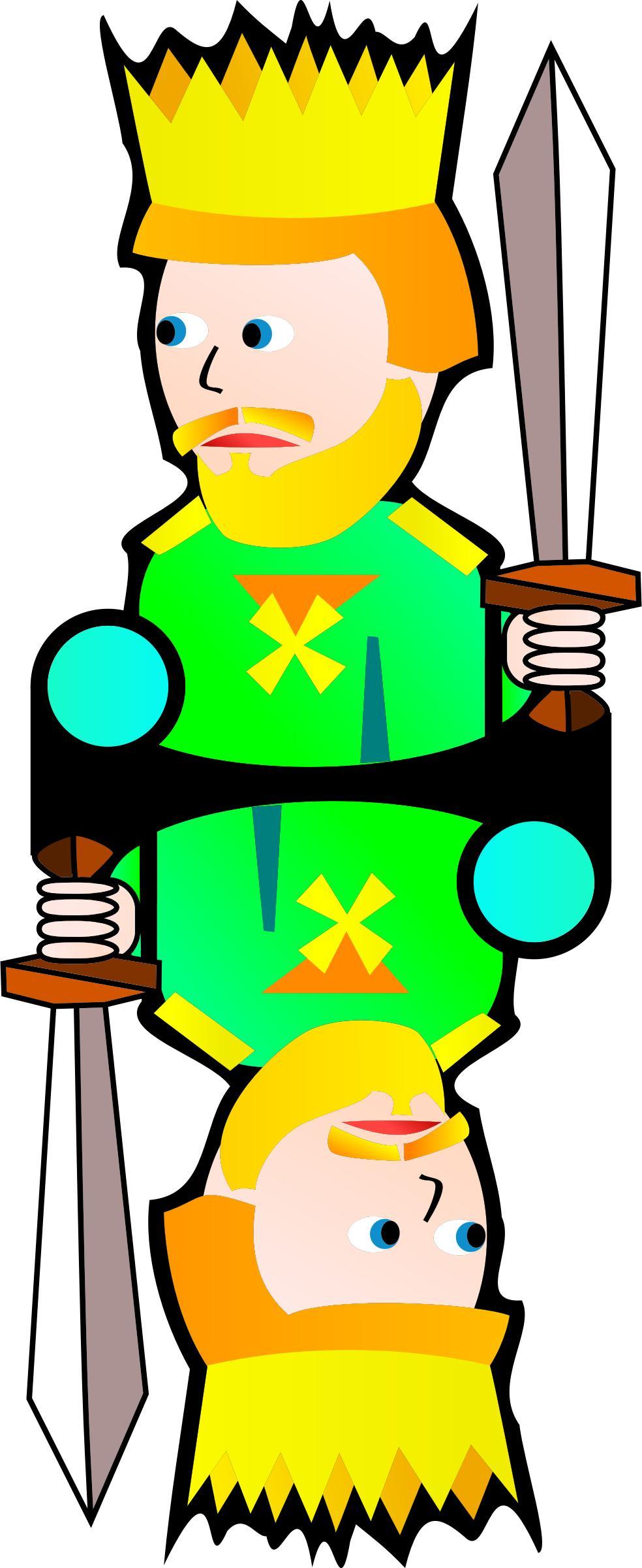 Double King of Clubs png transparent