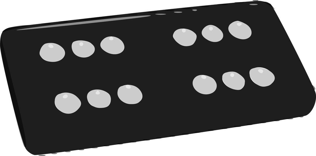 Double Six Domino png transparent