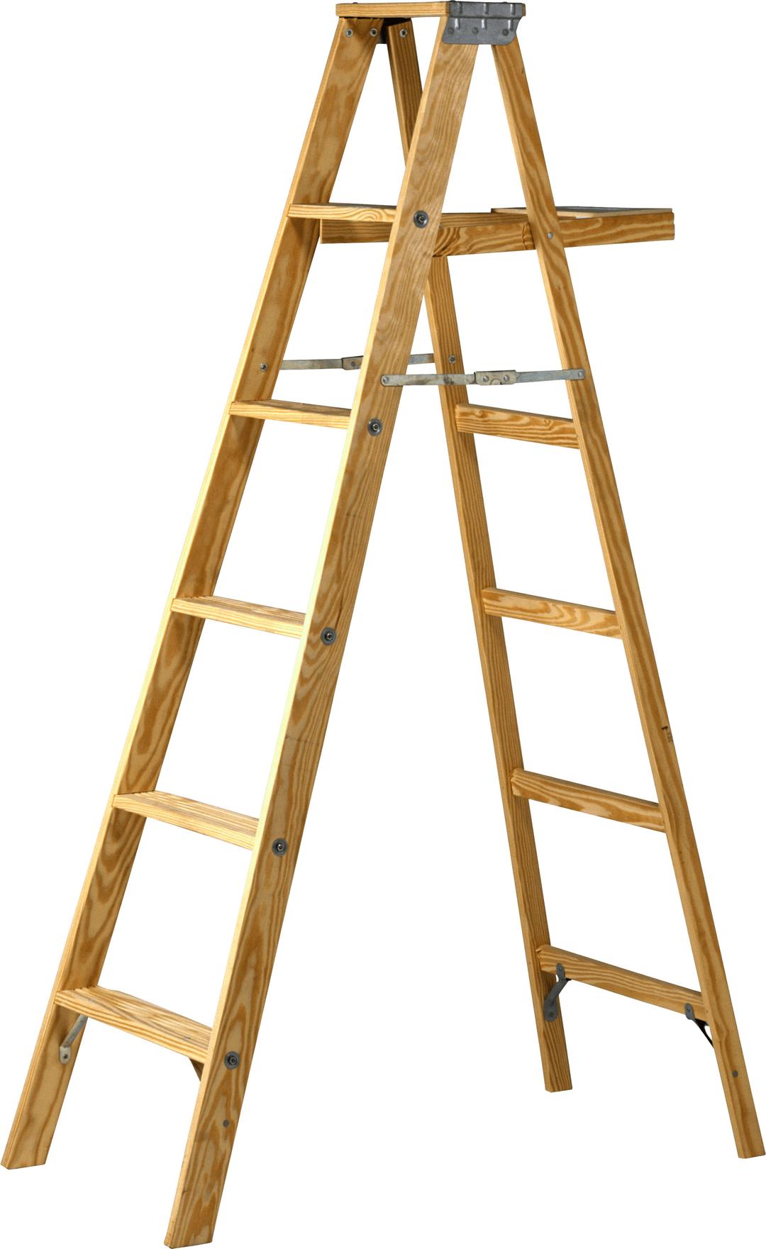Double Wood Ladder png transparent